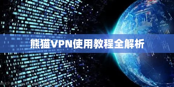 熊猫VPN使用教程全解析