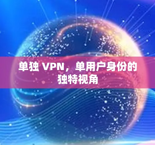 单独 VPN，单用户身份的独特视角