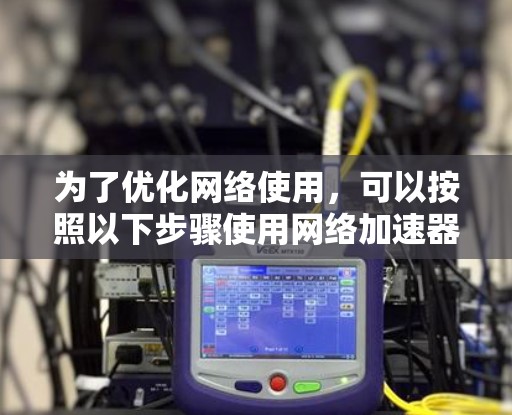 为了优化网络使用，可以按照以下步骤使用网络加速器