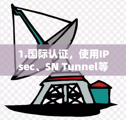 1.国际认证，使用IPsec、SN Tunnel等国际认证加密技术，确保数据安全