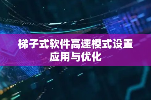 梯子式软件高速模式设置应用与优化