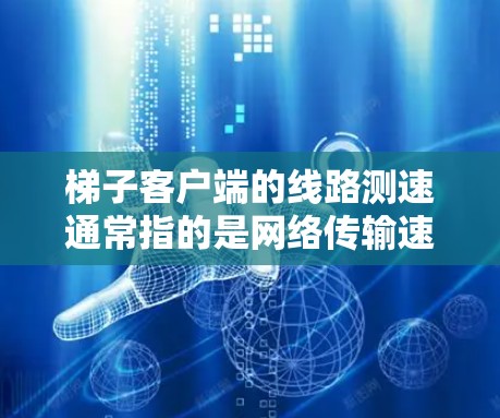 梯子客户端的线路测速通常指的是网络传输速度测试，用来评估服务器或客户端在处理数据时的带宽能力。以下是关于梯子客户端线路测速的详细信息