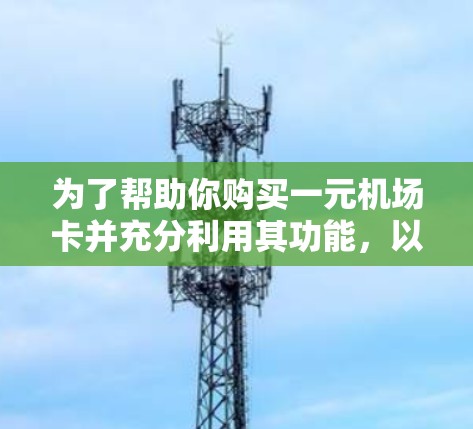 为了帮助你购买一元机场卡并充分利用其功能，以下是详细的步骤和建议