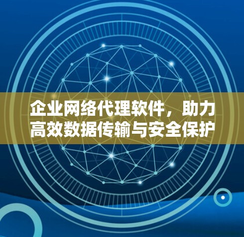 企业网络代理软件,助力高效数据传输与安全保护 企业网络代理软件,助力高效数据传输与安全保护