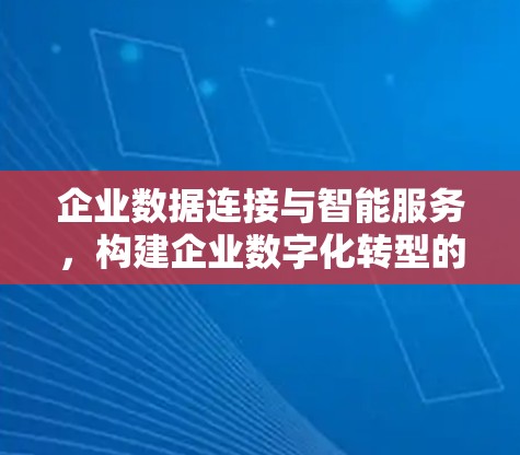 企业数据连接与智能服务，构建企业数字化转型的双轮驱动