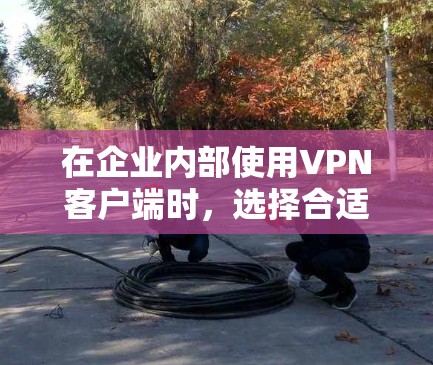 在企业内部使用VPN客户端时，选择合适的 VPN 应该考虑以下几点