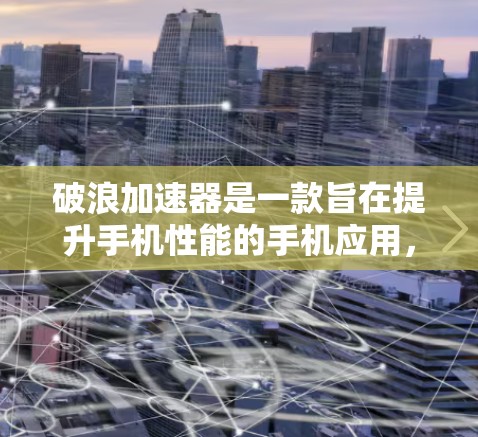破浪加速器是一款旨在提升手机性能的手机应用，支持在手机上优化硬件配置、网络连接和文件处理。以下是关于该应用的详细介绍