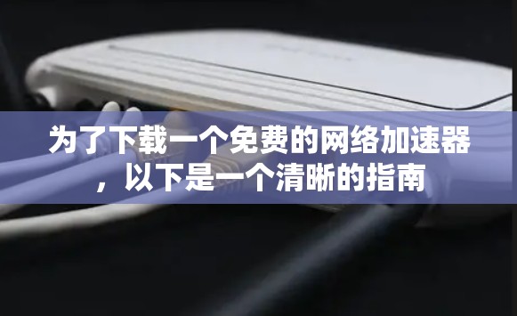 为了下载一个免费的网络加速器，以下是一个清晰的指南