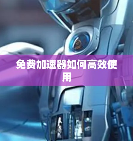 免费加速器如何高效使用