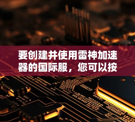 要创建并使用雷神加速器的国际服，您可以按照以下步骤操作