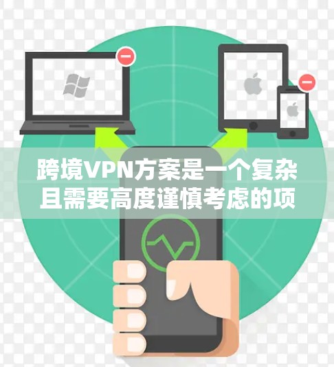 跨境VPN方案是一个复杂且需要高度谨慎考虑的项目，因为它涉及到技术和法律的双重挑战。以下是一个全面的跨境VPN方案的步骤说明，以帮助您理解如何构建和实施一个有效的解决方案