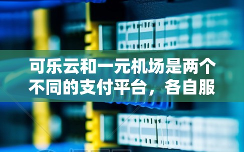 可乐云和一元机场是两个不同的支付平台，各自服务于不同的用户群体，具有不同的服务和功能