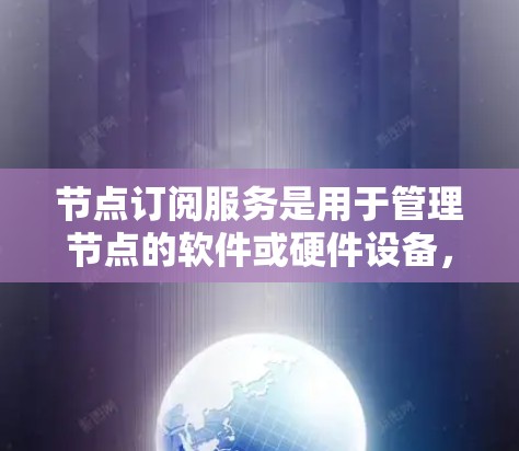 节点订阅服务是用于管理节点的软件或硬件设备，提供订阅、管理、访问和维护功能。以下是对该服务的详细分析