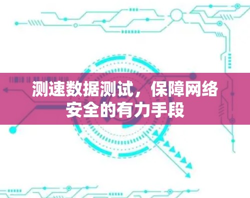 测速数据测试，保障网络安全的有力手段