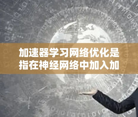 加速器学习网络优化是指在神经网络中加入加速层，以加快训练过程的速度和效率。以下是关于加速器学习网络优化的详细总结