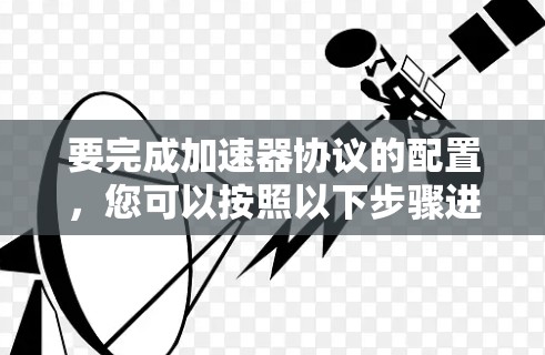 要完成加速器协议的配置，您可以按照以下步骤进行